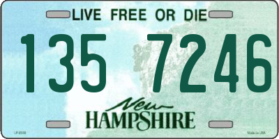 NH license plate 1357246