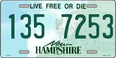 NH license plate 1357253