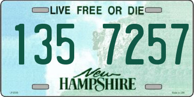 NH license plate 1357257