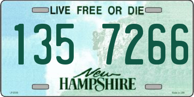 NH license plate 1357266