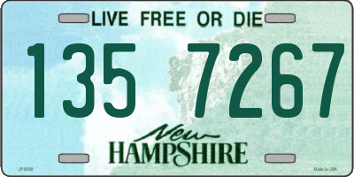 NH license plate 1357267