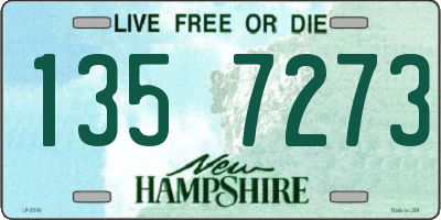 NH license plate 1357273