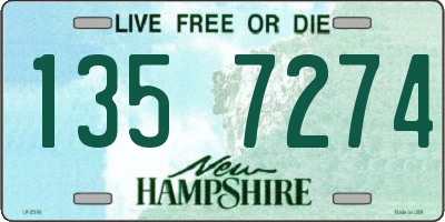 NH license plate 1357274
