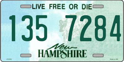 NH license plate 1357284