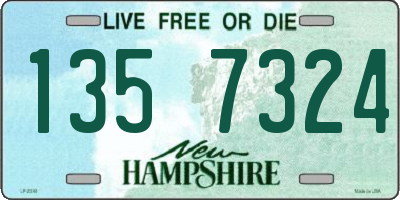 NH license plate 1357324