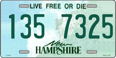 NH license plate 1357325