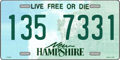 NH license plate 1357331