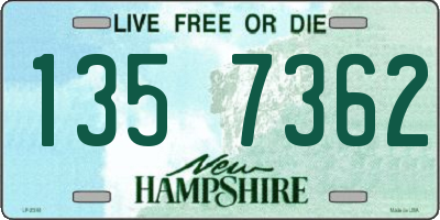 NH license plate 1357362