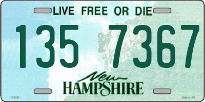 NH license plate 1357367
