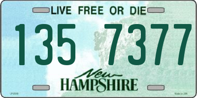 NH license plate 1357377