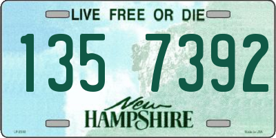 NH license plate 1357392