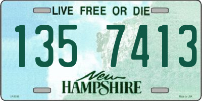 NH license plate 1357413