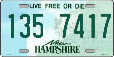 NH license plate 1357417