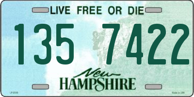 NH license plate 1357422