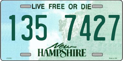 NH license plate 1357427