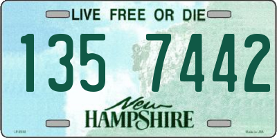 NH license plate 1357442