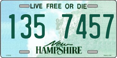 NH license plate 1357457