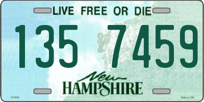 NH license plate 1357459
