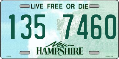 NH license plate 1357460