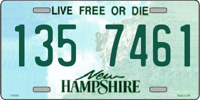 NH license plate 1357461