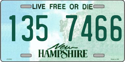NH license plate 1357466