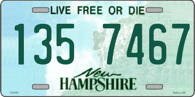 NH license plate 1357467