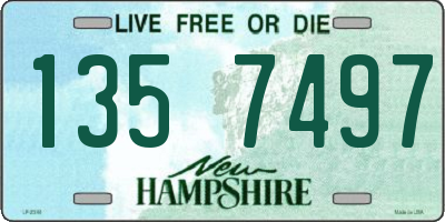 NH license plate 1357497