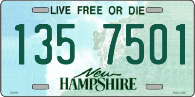NH license plate 1357501