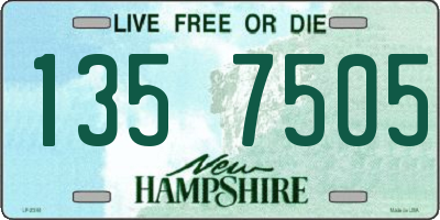 NH license plate 1357505