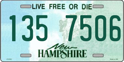 NH license plate 1357506