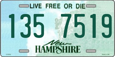 NH license plate 1357519