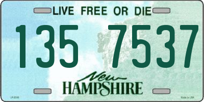 NH license plate 1357537