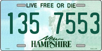 NH license plate 1357553
