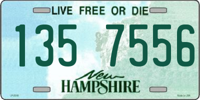 NH license plate 1357556