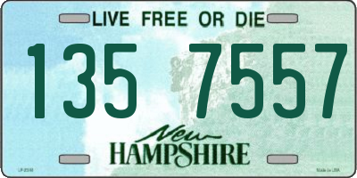 NH license plate 1357557