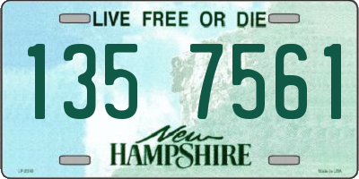 NH license plate 1357561