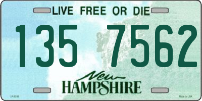 NH license plate 1357562