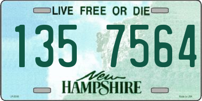 NH license plate 1357564