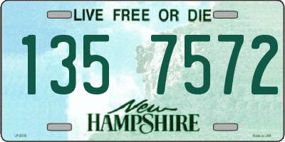 NH license plate 1357572
