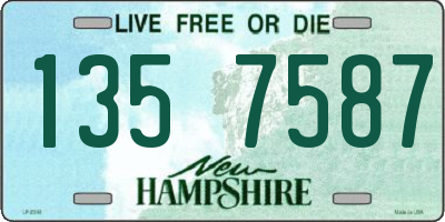 NH license plate 1357587