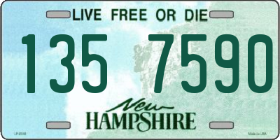 NH license plate 1357590