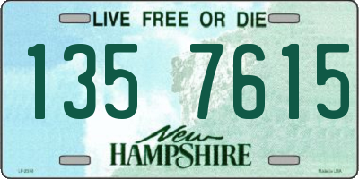 NH license plate 1357615