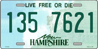 NH license plate 1357621