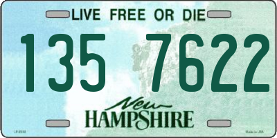 NH license plate 1357622