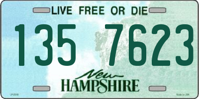NH license plate 1357623