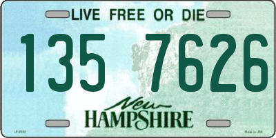 NH license plate 1357626