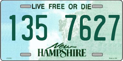 NH license plate 1357627