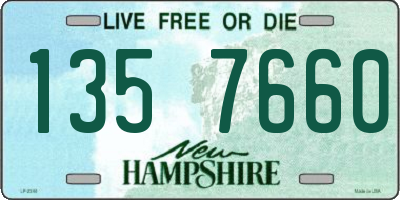 NH license plate 1357660