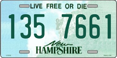 NH license plate 1357661