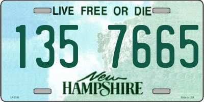 NH license plate 1357665